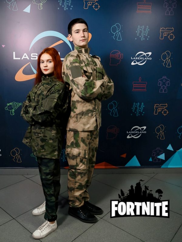 Ведущие в камуфляже в стиле Fortnite
